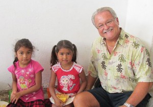 Randy at the school lunch program